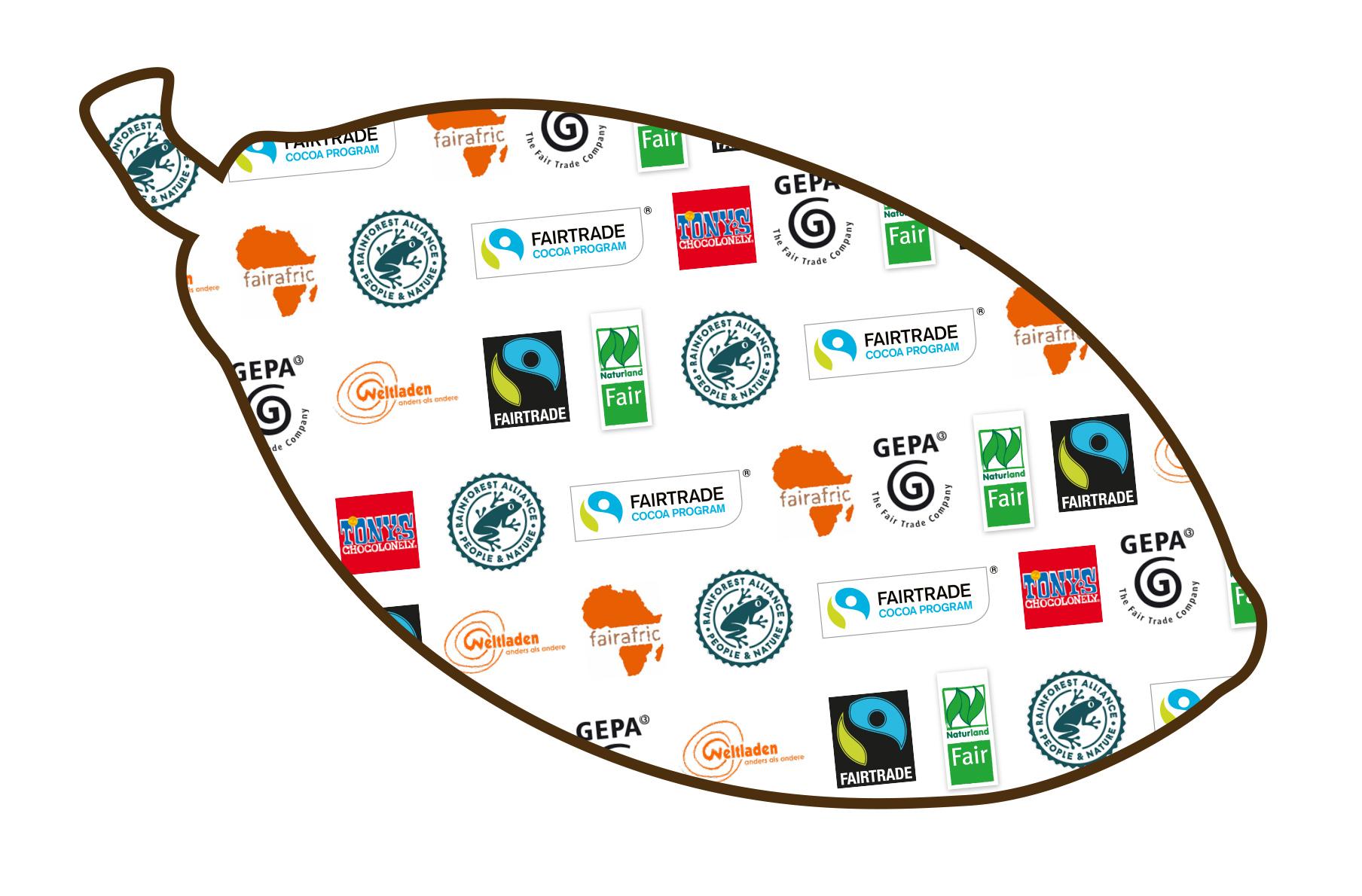 Logo Bohne Siegel mit Rand